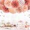Rose Gold Party Decorations -12PCS Elegant Party Supplies Tissue Pom Poms Paper Lantern Glitter Confetti 30G for Valentines Wedding Bridal Shower Birthday Bachelorette Party Decorations